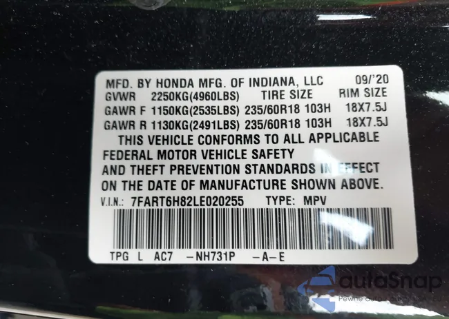 7FART6H82LE020255: 42868328