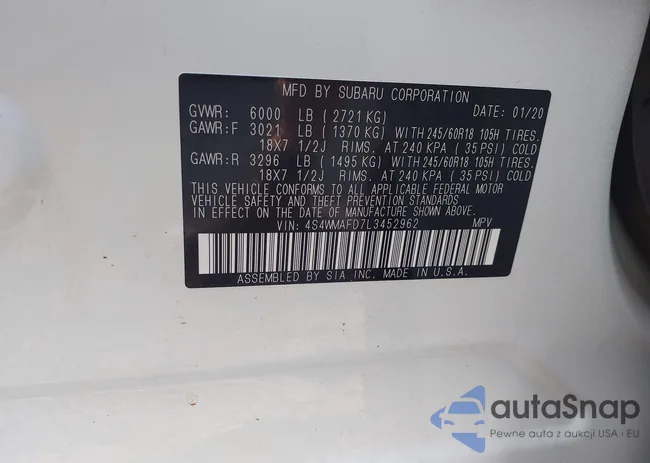 4S4WMAFD7L3452962: 42868333