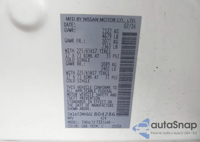 5N1AT2MV6GC804286: 42868339