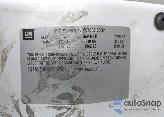 1G1AS58H497232684: 42867703