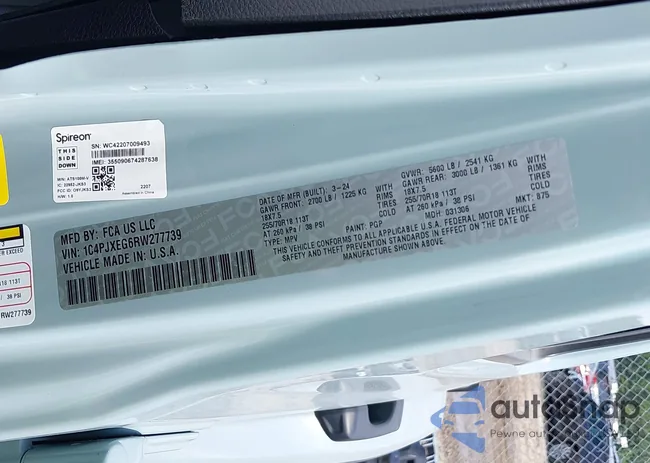 1C4PJXEG2RW377739: 42867736