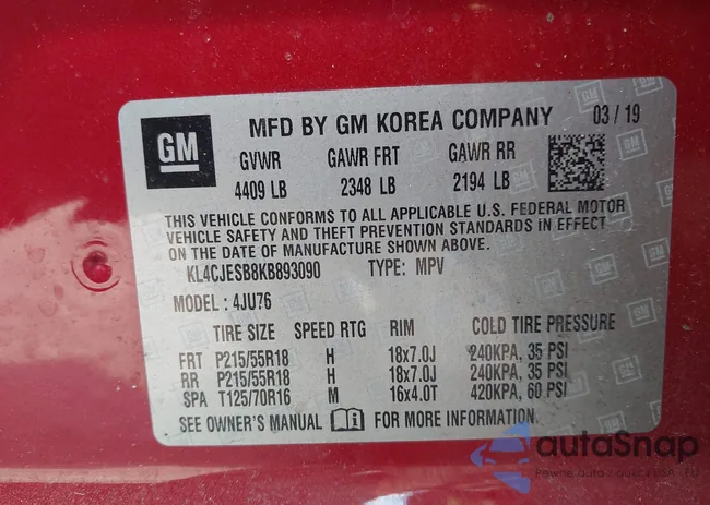 KL4CJESB8KB893090: 42867776