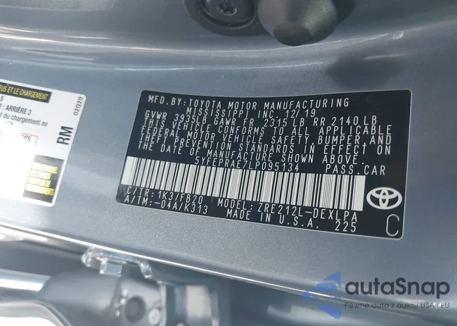 5YFEPRAE7LP095134: 42869163