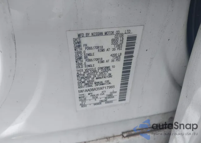 5N1AA08A35N717965: 42868430