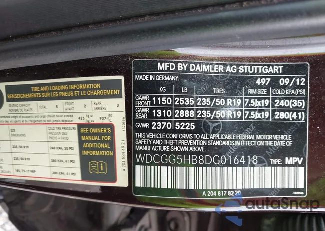 WDCGG5HB8DG016418: 42868530