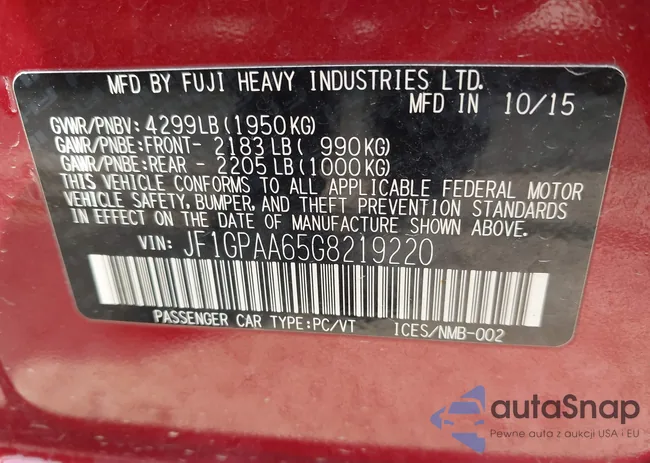 JF1GPAA65G8219220: 42868584