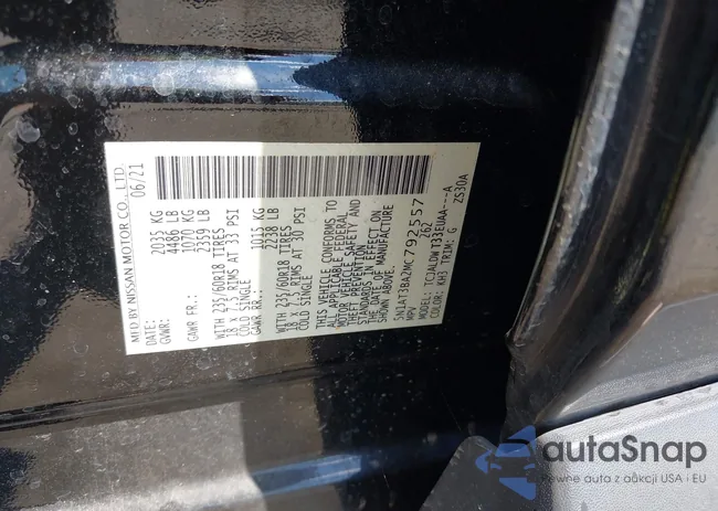 5N1AT3BA2MC792557: 42868686