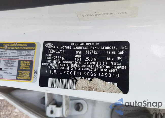 5XXGT4L30GG049310: 42868730