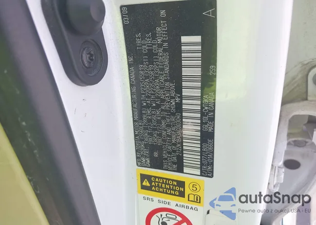 2T2ZK1BA3AC003040: 42870016