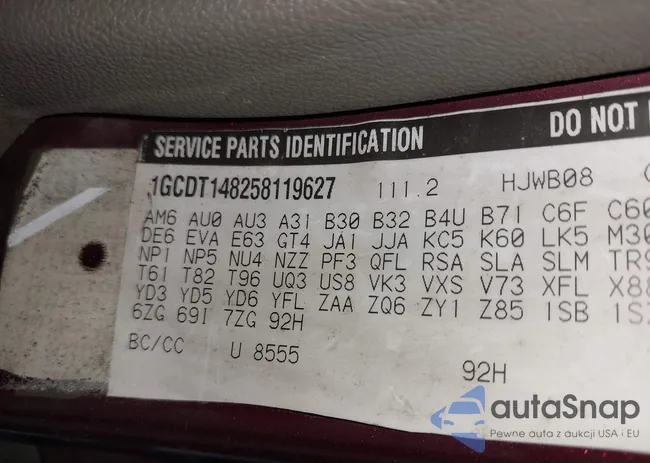 1GCDT148258119627: 42870047