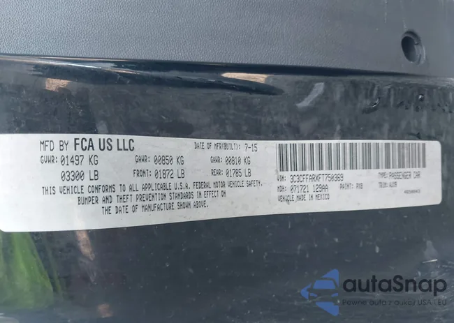 3C3CFFARXFT750369: 42870181