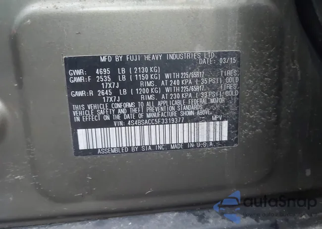 4S4BSACC5F3319377: 42871067