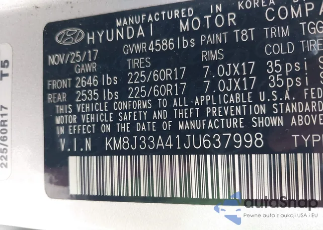 KM8J33A41JU637998: 42871083