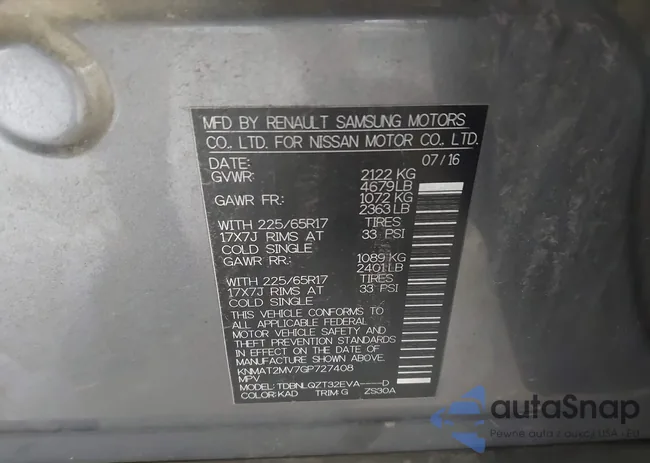 KNMAT2MV7GP727408: 42871129