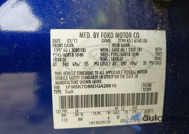 1FM5K7D86DGA28810: 42871153