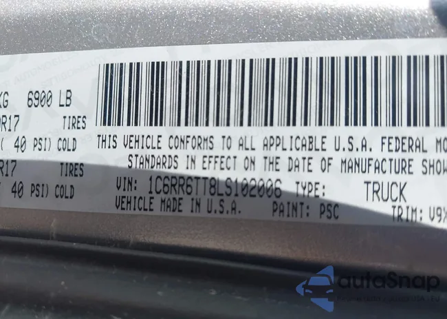 1C6RR6TT8LS102006: 42871224