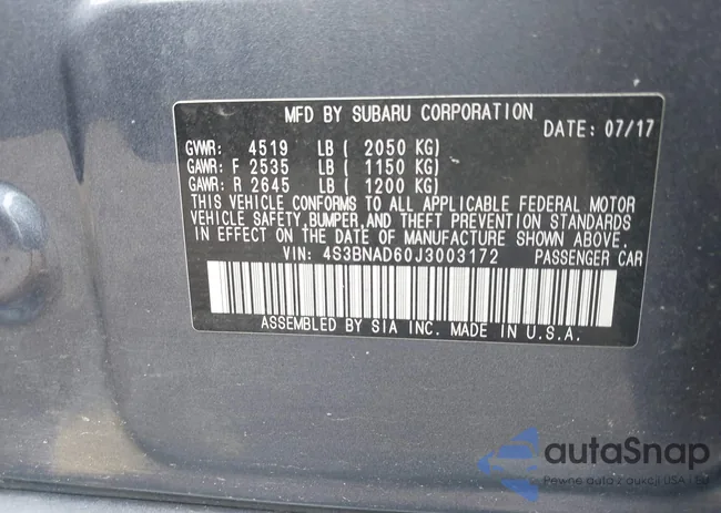 4S3BNAD60J3003172: 42871353