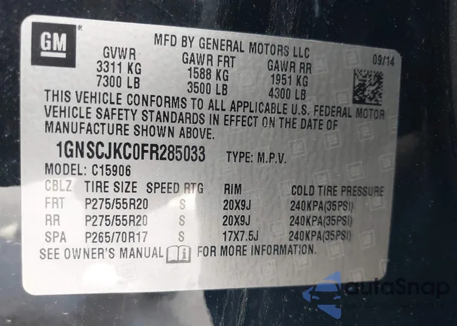 1GNSCJKC0FR285033: 42870393