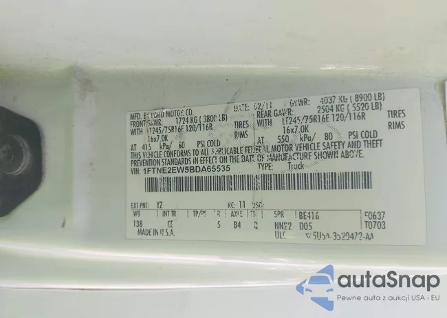 1FTNE2EW5BDA65535: 42871900