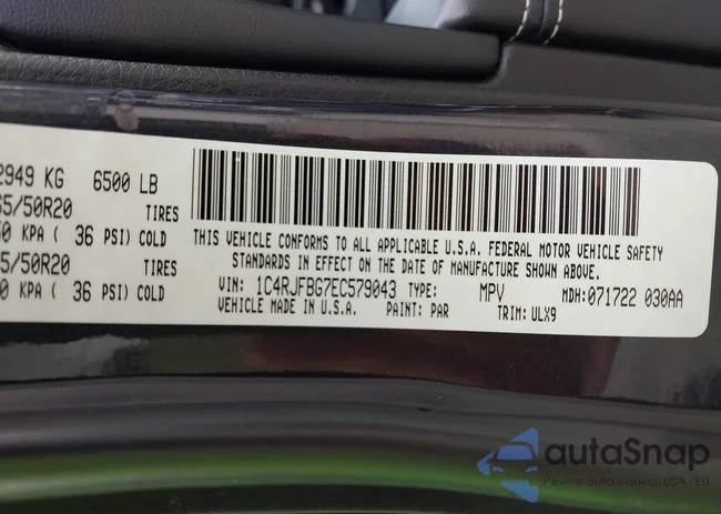 1C4RJFBG7EC579043: 42872035