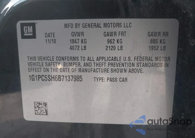 1G1PC5SH6B7137985: 42872093