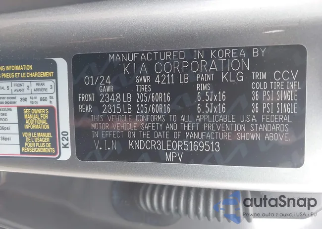 KNDCR3LE0R5169513: 42872135