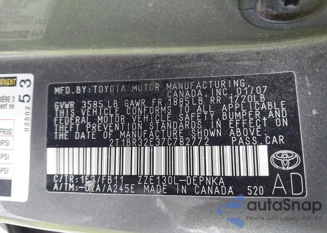 2T1BR32E37C782772: 42872329