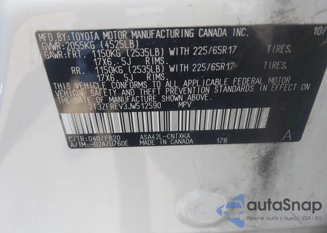 2T3ZFREV3JW512590: 42872526