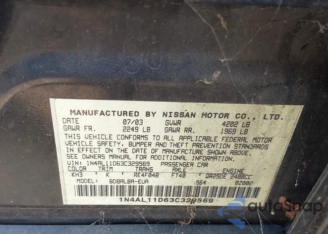 1N4AL11D63C329569: 42872576