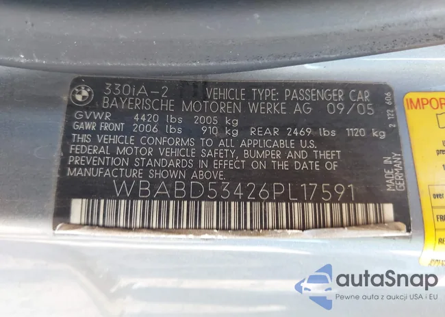 WBABD53426PL17591: 42872782