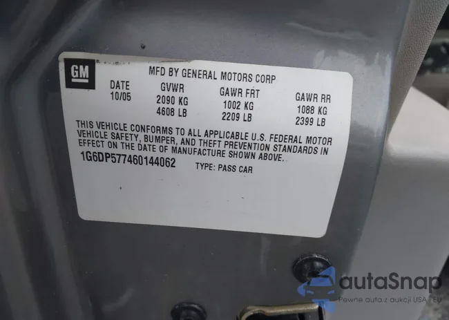 1G6DP577460144062: 42874134