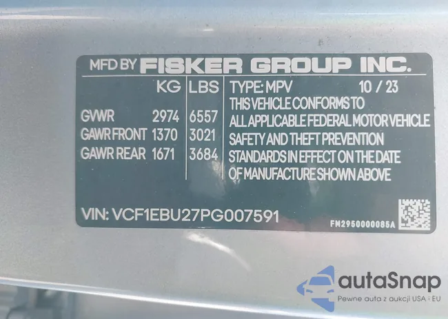 VCF1EBU27PG007591: 42874160