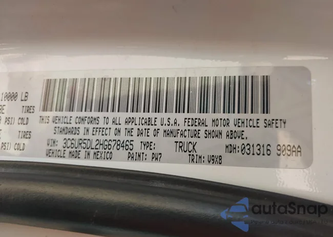 3C6UR5DL2HG678465: 42874312