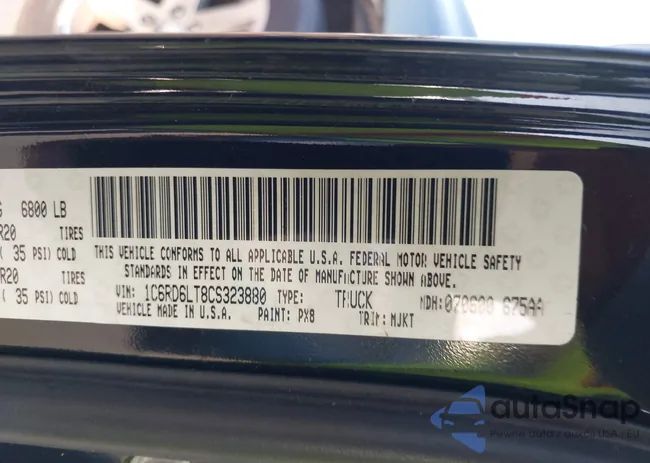 1C6RD6LT8CS323880: 42873448