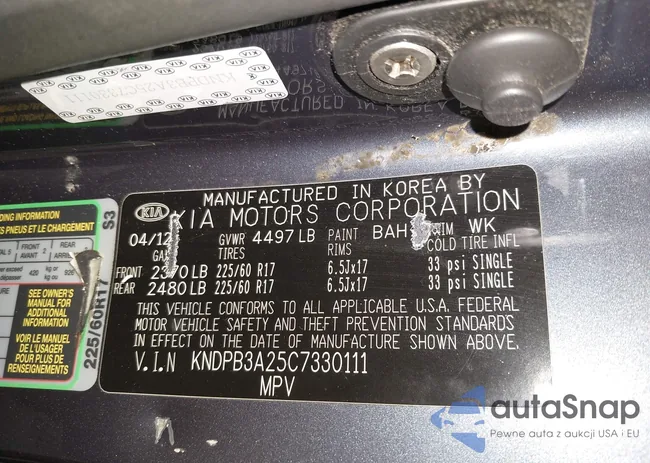 KNDPB3A25C7330111: 42873656