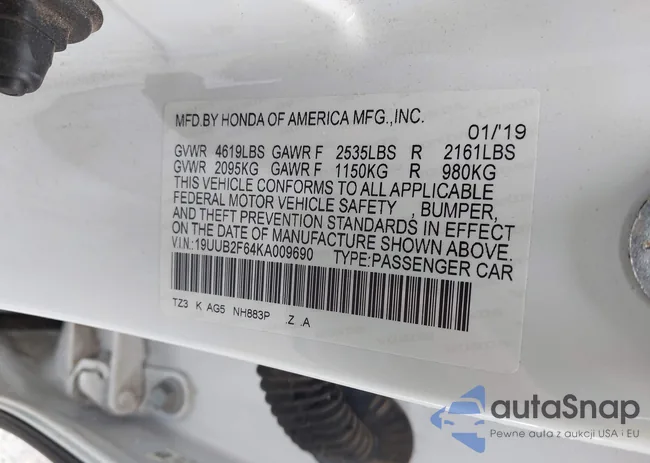 19UUB2F64KA009690: 42873697