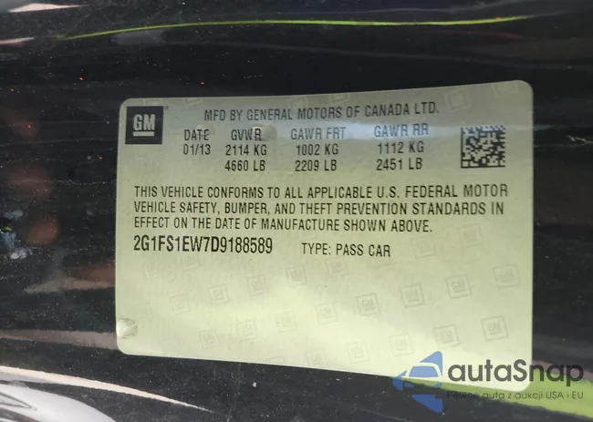 2G1FS1EW7D9188589: 42873750