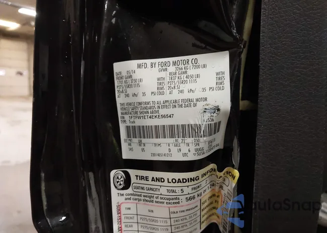 1FTFW1ET4EKE56547: 42874915