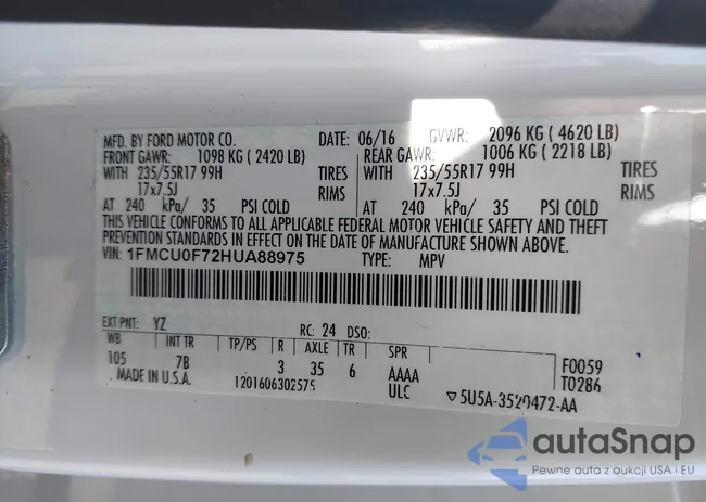 1FMCU0F72HUA88975: 42875077