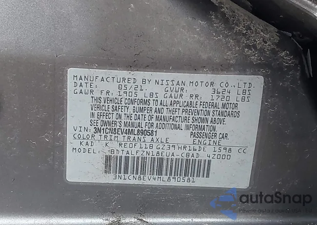 3N1CN8EV4ML890581: 42874383