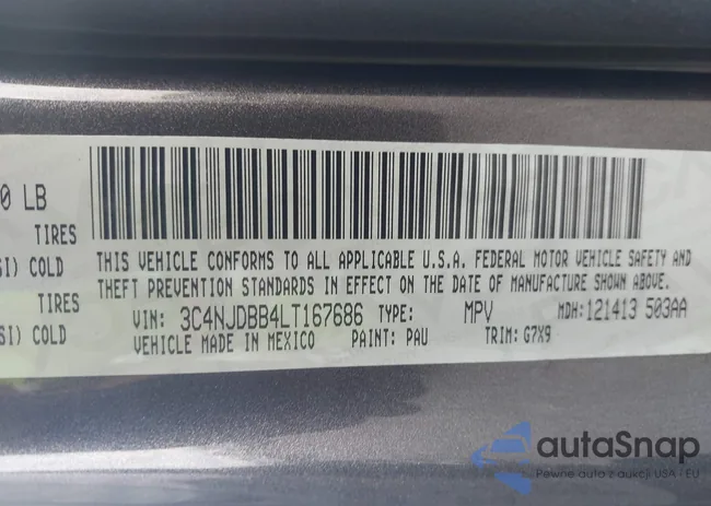 3C4NJDBB4LT167686: 42874484