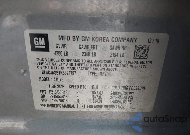 KL4CJASB1KB824797: 42875784