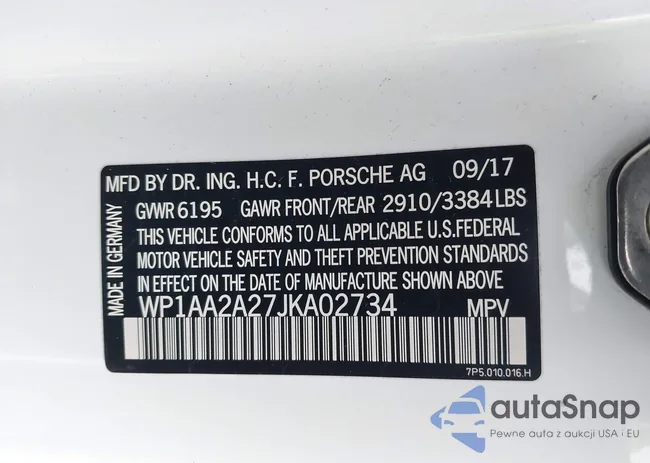 WP1AA2A27JKA02734: 42875903