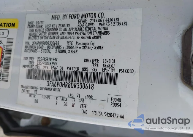 3FA6P0HR8DR330618: 42875927