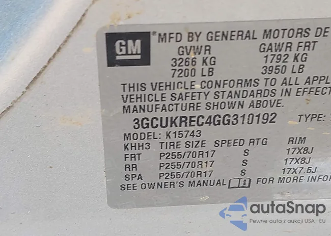 3GCUKREC4GG310192: 42876028