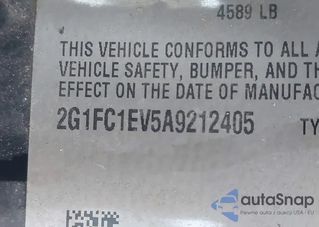 2G1FC1EV5A9212405: 42876032