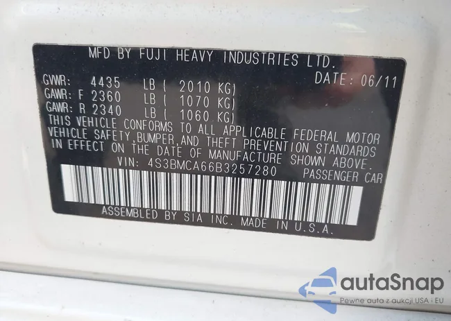 4S3BMCA66B3257280: 42876048