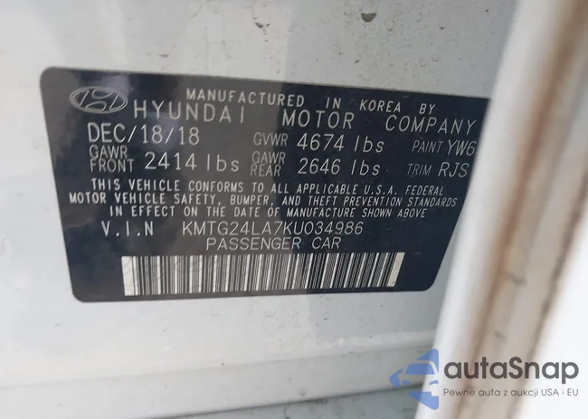 KMTG24LA7KU034986: 42876255