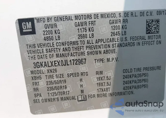 3GKALXEX0JL172967: 42875406