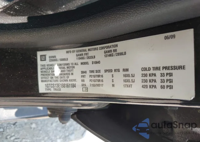 1GTCS13E198161184: 42876920